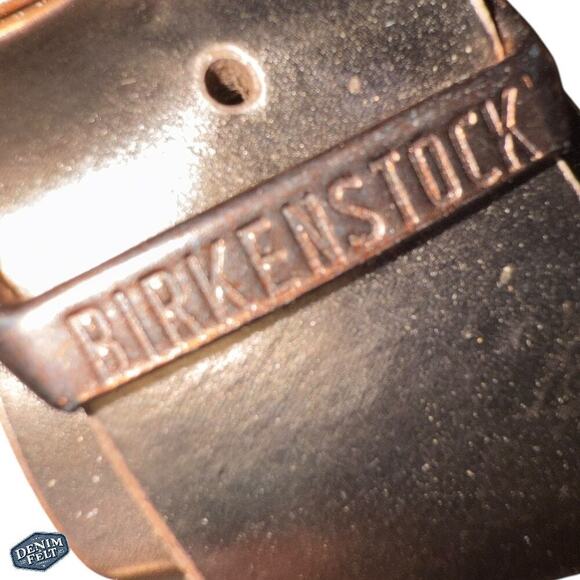 Birkenstock Women’s Metallic Copper Arizona BS Slip On Slide Sandals - Picture 14 of 16